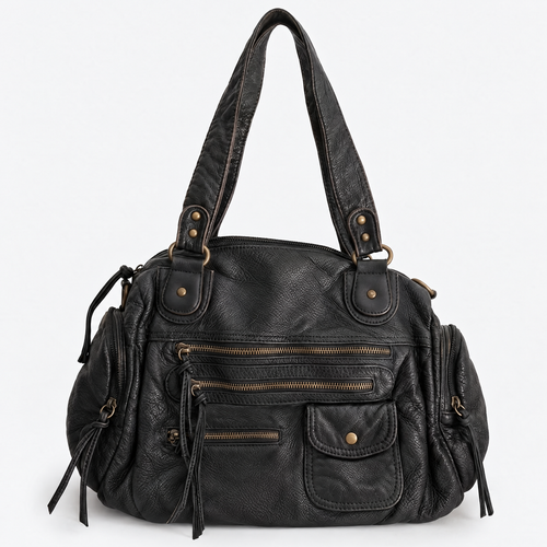 Drift Bag in black, full rounded shape